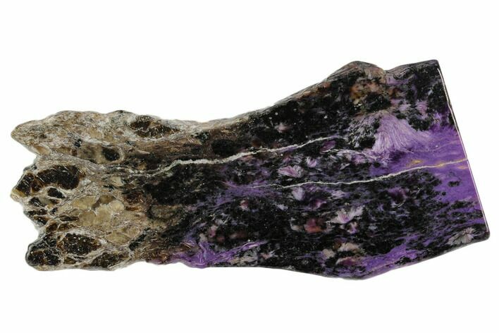 Purple Polished Charoite Slab - Siberia #129075